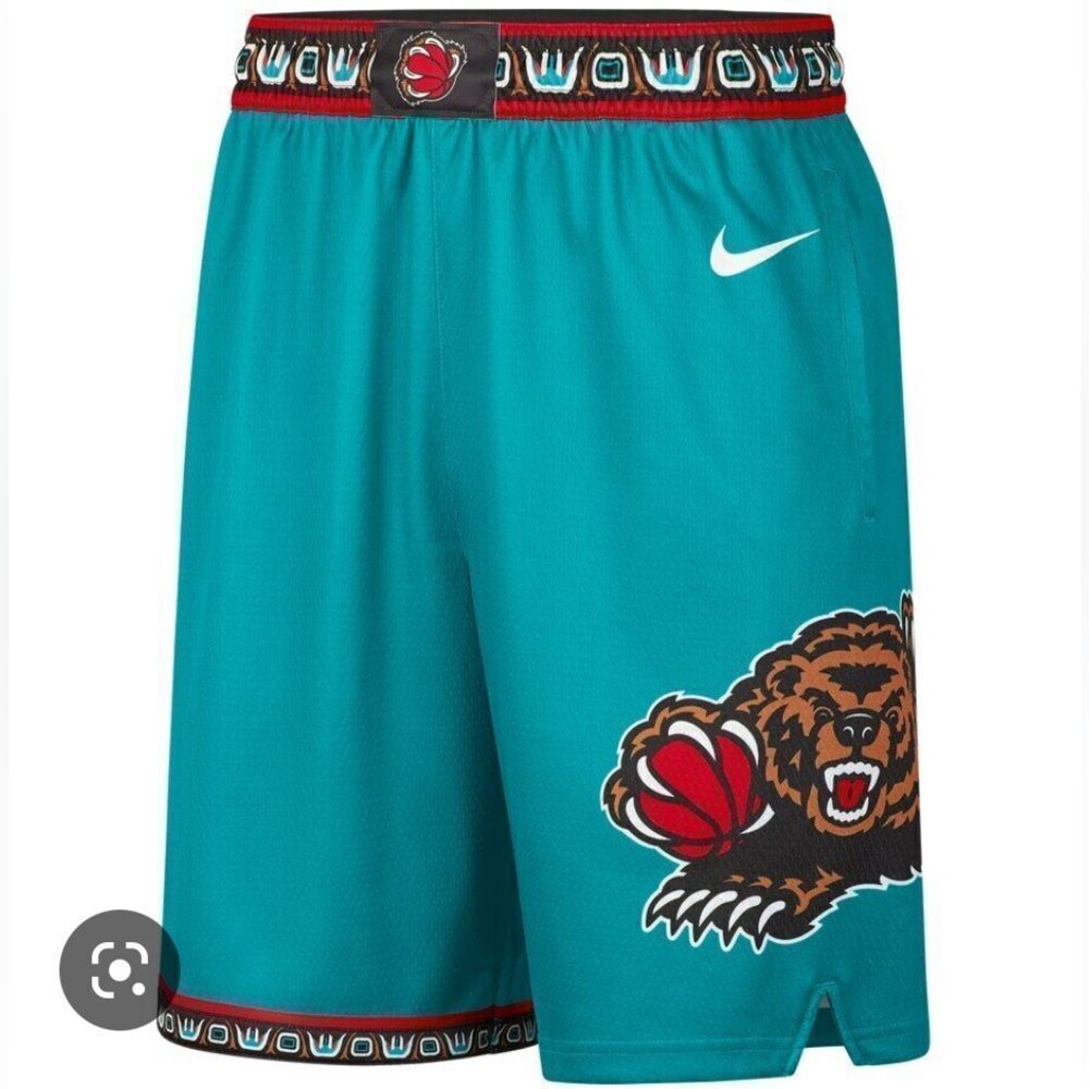 NBA Memphis‎ Grizzlies Nike Hardwood Classics Swingman Performance Shorts NWT M